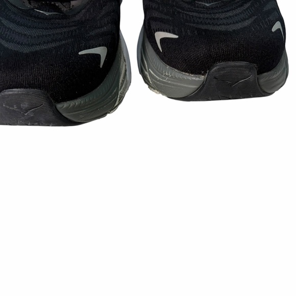 Hoka One One Arahi 6 Men\'s Black/White Mesh Athletic Sneakers  Sz 10.5